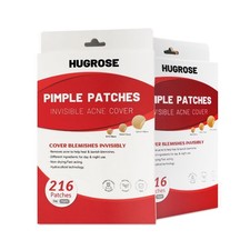 2 Packs Hydrocolloid Acne Patches Ultra Thin Invisible Pimple Patch for Face