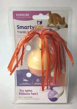 SmartyKat Twirly Top Electronic Motion Spinning Ball Cat Toy 