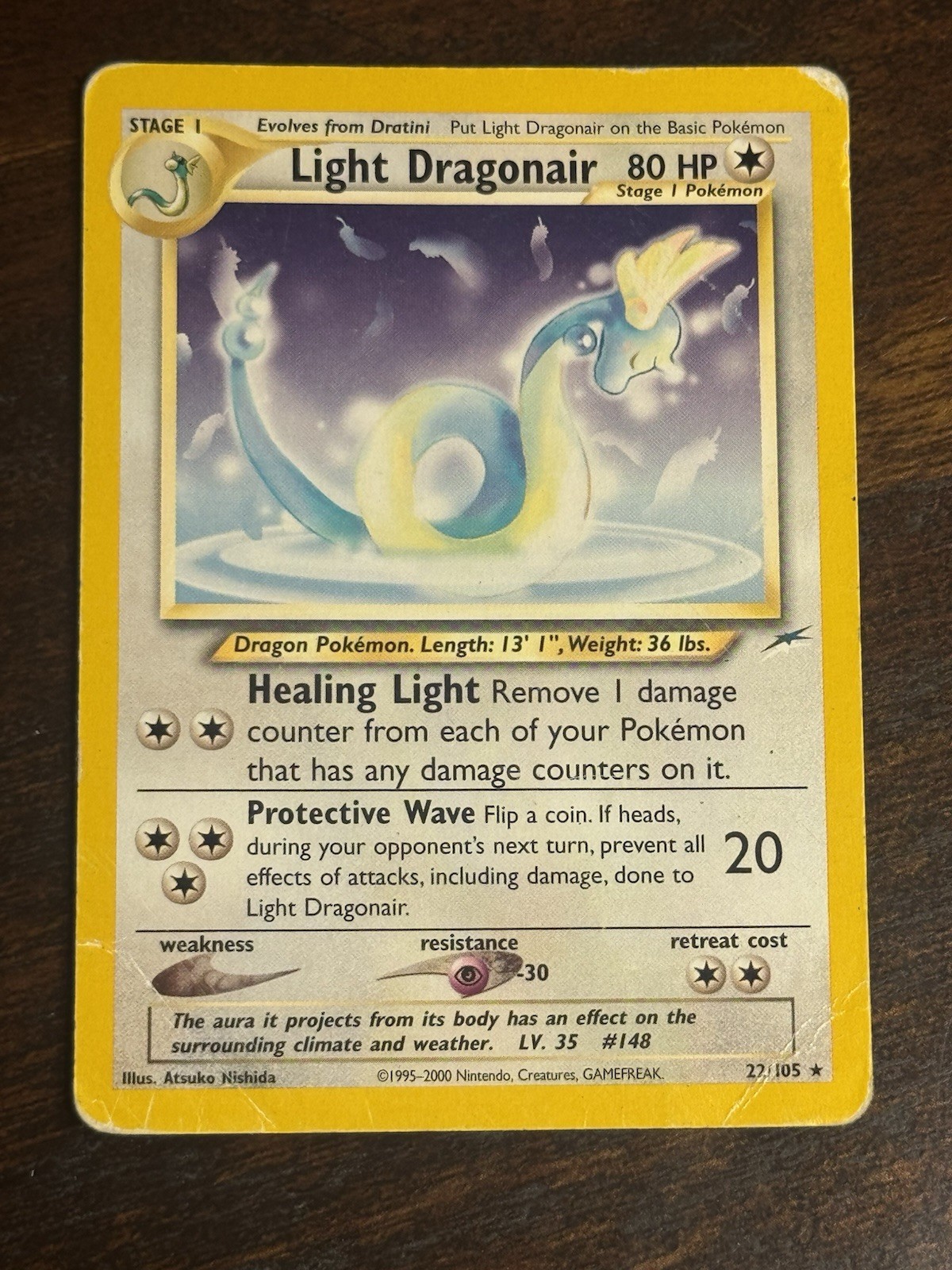 Light Dragonair Pokemon TCG Neo Destiny 22/105 Rare Wizards Of The Coast