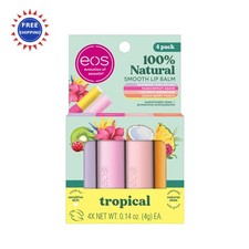 Lip Balms 0.14 Oz 4 Pack Raspberry Kiwi Passionfruit Coconut Guava Berry Natural