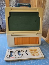 Vintage 1990 Fisher Price School Days Play Desk Chalk Board Magnetic Letters