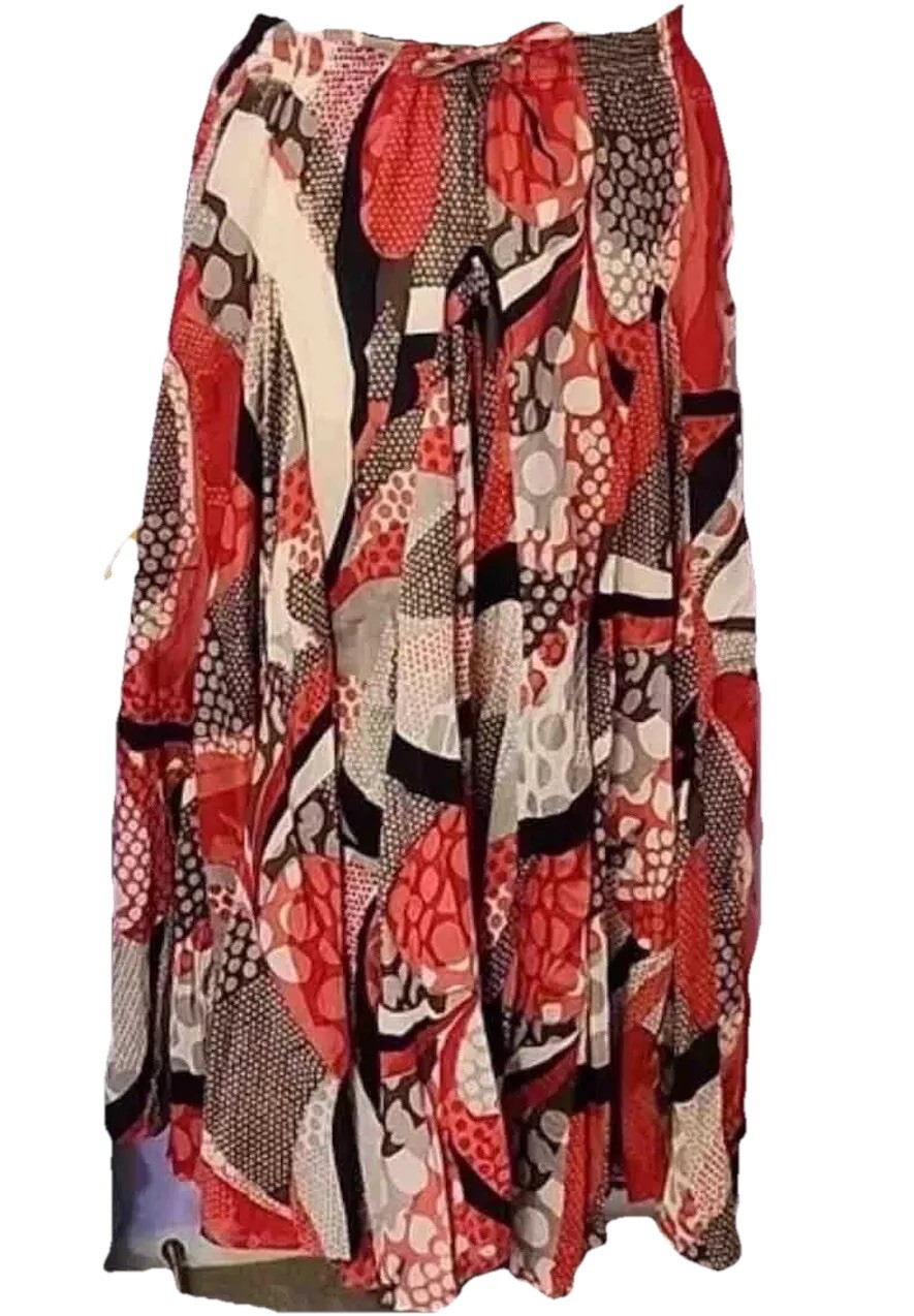 GRACE ELEMENTS BOHO MULTICOLOR GEOMETRIC PRINT DR… - image 2