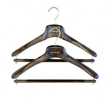 Ermenegildo Zegna Heavy Duty 40cm/16  Brown Resin Faux Wood Suit Hangers 2 