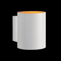 Designer Wandleuchte / Wandlampe / Wandstrahler Zylinder FüR G9 In White IP20