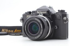 Read Exc 5 Nikon FE2 Black Ai 35mm F2.8 35mm Film SLR Camera Lens From Japan