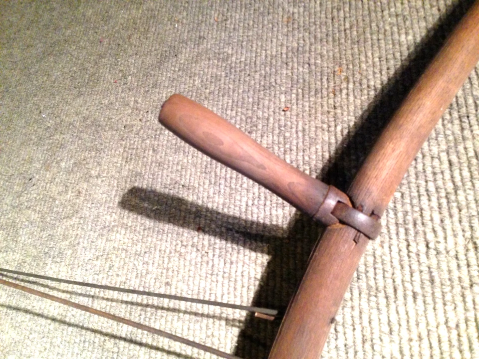 ANTIQUE BARN FARM HAY GRAIN CRADLE SCYTHE LARGE WALL CEILING DECOR - Image 4 of 4