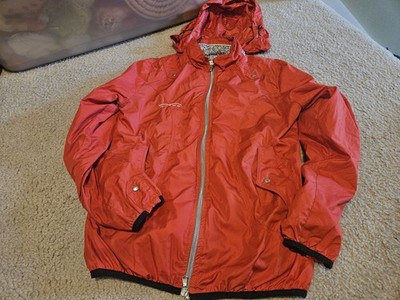 Animo Jacket Womens US Small IT  Red Hooded Made In Italy Used Condition Hood