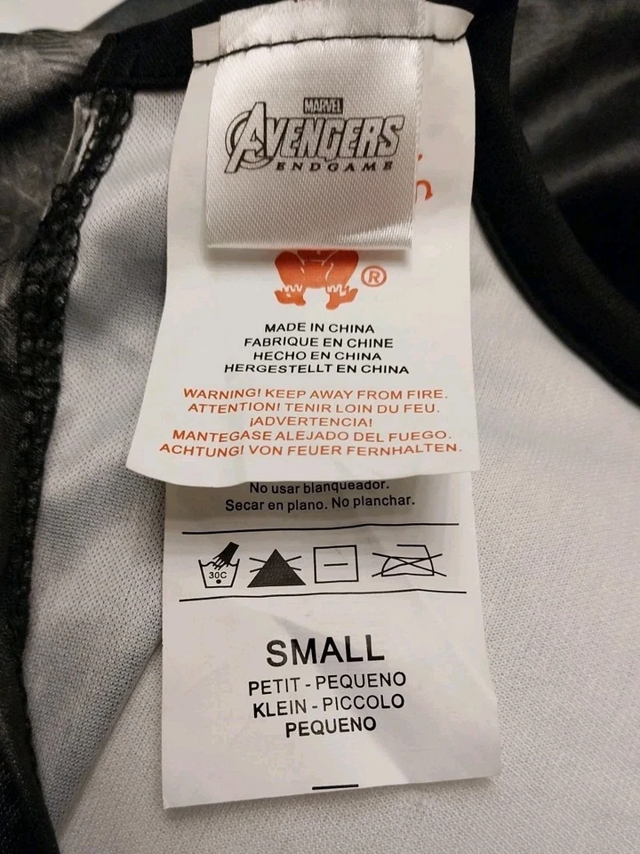 Disfraz de Pantera Negra Rubíes Niño Talla Pequeña Body Acolchado Sin Máscara Foto 4 de 4