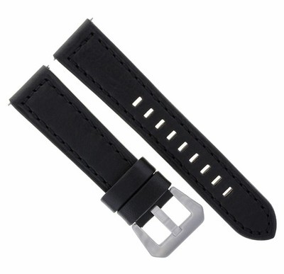 20MM COW LEATHER WATCH BAND STRAP FOR ULYSEE NARDIN WATCH BRACELET BLACK
