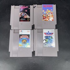 Lote de 4 juegos NES. ¡Auténtico! (Dr Mario, Voyager, Capon Skyhawk, Top Gun)