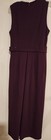 Shelby & Palmer Women’s Purple Sleeveless V-Neck Belted Jumpsuit 12 — photo 2
