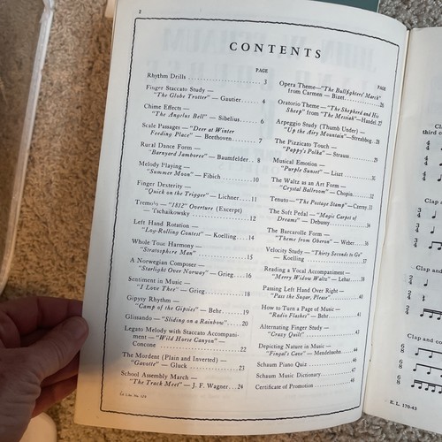 7 Vintage Schaum/ Bastien / + Easy Piano Course Books - Picture 14 of 15