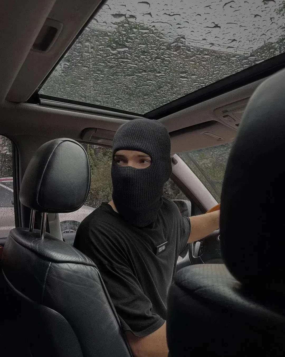 Balaclava without mouth, black