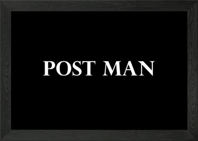 post man Framed Wall Art Poster Canvas Print Picture