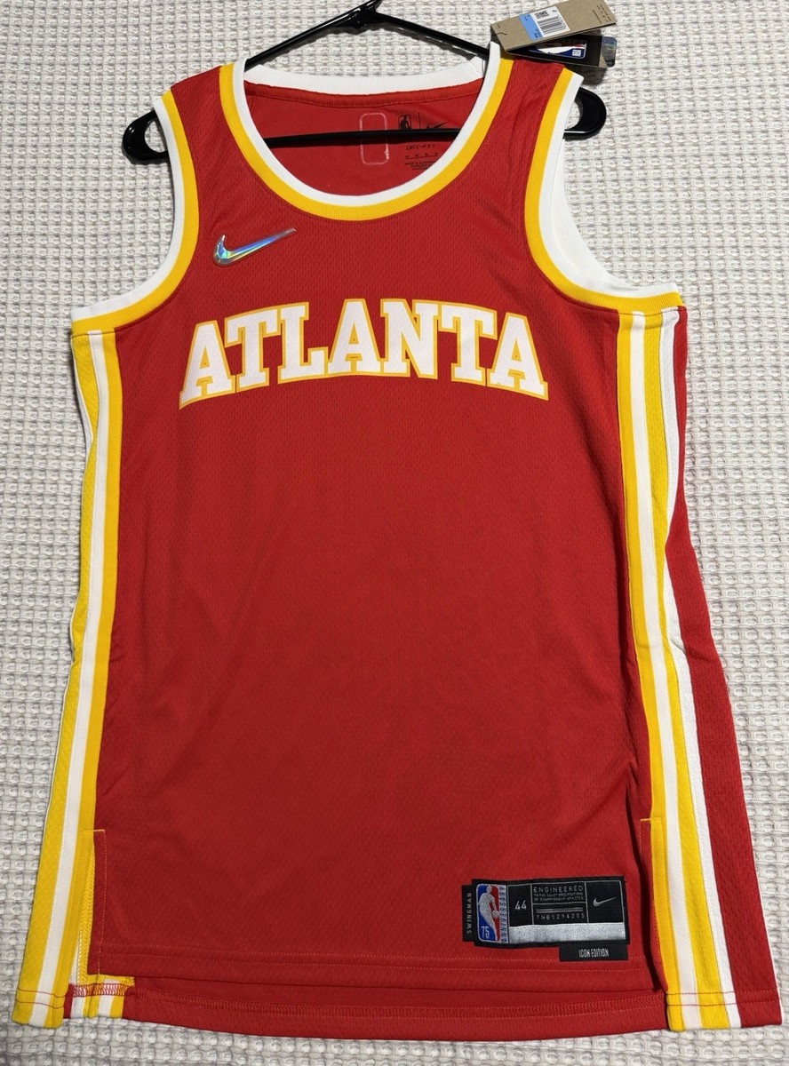 Nike NBA Atlanta Hawks 75th Anniversary Icon Swingman Jersey Size