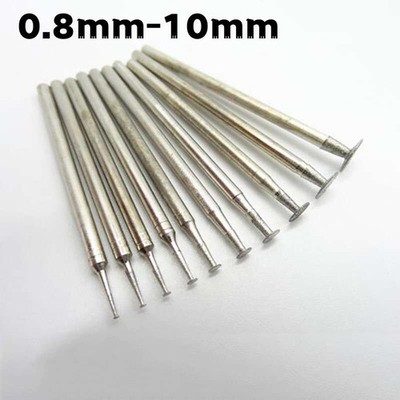 Diamantschleifer Fräser Schleifstift 0.8mm-10mm für Dremel Proxxon Schaft 2.35mm