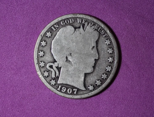 1907-D Barber Half Dollar #P33282