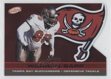 2001 Pacific Prism Atomic Red 243/310 Warren Sapp #139 HOF 0a1