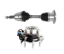 Front Wheel Hub Bearing + CV Axle Shaft For Chevrolet Suburban Silverado 2500