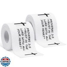 MiniInflat 2 Pcs Cross Tape Christian Athletic Tape Sports Wrap 2in x 23ft Je
