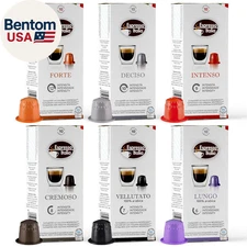 Capsules Compatible with Nespresso Machines, 100 Count - VARIETY PACK, Italian C