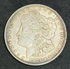 1921-P Morgan Silver Dollar $1 90%, Last Year Issue No Reserve #420