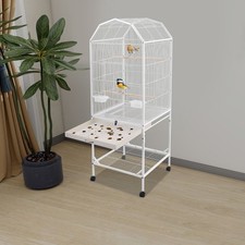 Bird Cage Open Top and Rolling Stand Medium Small Birdcage for Parrots Lovebirds