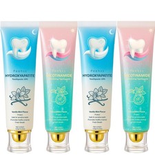 Hydroxyapatite Toothpaste Set 10 n-HAp - 1 Fl Oz Pack of 4 , Whitening