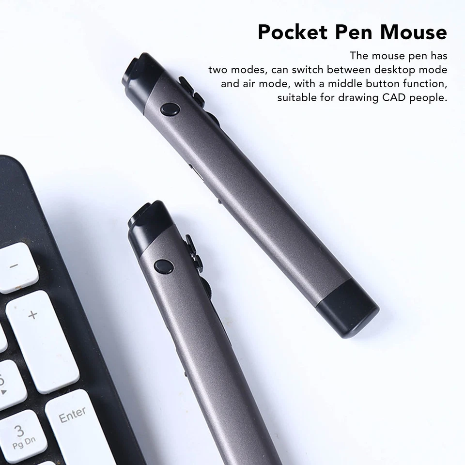 Wireless Mouse Pen 2.4G Optical Pocket Pen Mouse With Stylus Function - Image 4 of 4