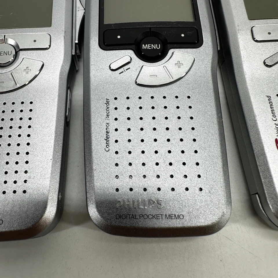 Philips Digital Pocket Memo 9600 & 955 Voice Command Recorder Set of 3 - Image 4 of 4
