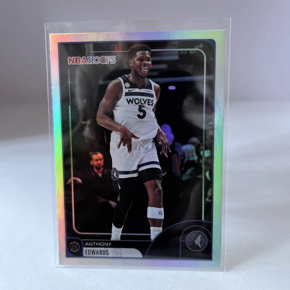Anthony Edwards 2025-26 Topps NBA Hoops - #195 Base #Minnesota Timberwolves - Bild 1 von 1
