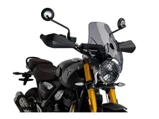 Puig Plus Screen Windshield Dark Smoke for Triumph Scrambler 400 X (24-25)