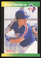 1989 Donruss Baseball's Best Scott Fletcher #167 Texas Rangers