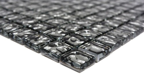 Glasmosaik Mosaikfliese silber glänzend Wand Boden Küche Bad Dusche 78-8BS4_b - Picture 5 of 7