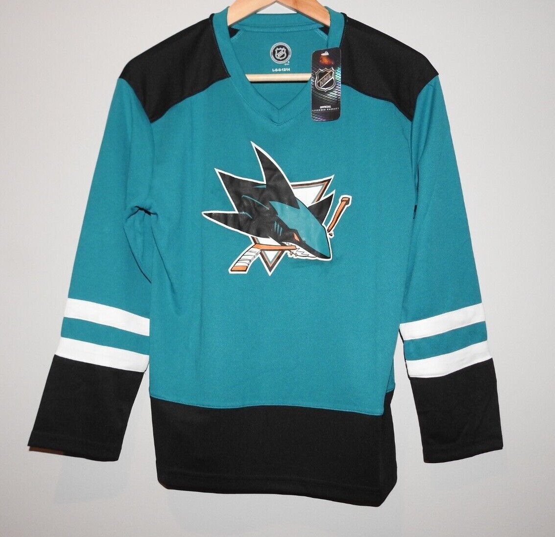 NHL San Jose Sharks Hockey Jersey Youth LARGE (12/14) | eBay