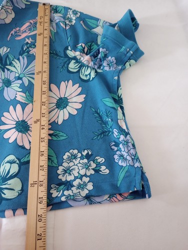 The Nike Golf Women’s Floral Print Polo Shirt Logo Crop Loose Dri-FIT Size XL - Picture 12 of 13