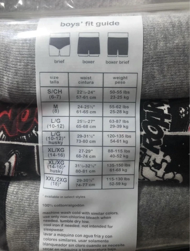 Cuecas boxer Wonder Nation masculinas pacote com 5 vermelhas/pretas tamanho G/G - 10-12 novas na embalagem - Imagem 4 de 4