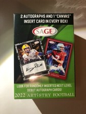2022 SAGE Artistry Football Blaster Box - 2 Autos + 1 Canvas + MORE!!!