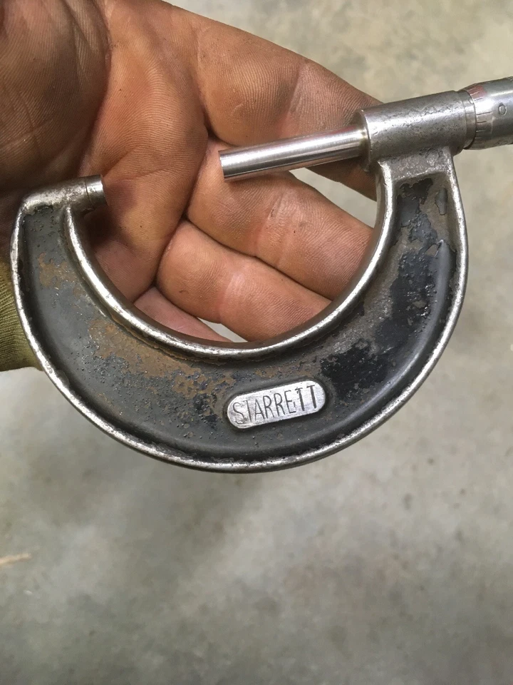 STARRETT 436 1-2" Outside Micrometer Ratchet Thimble Machinist Tool Box Find - Image 2 of 4