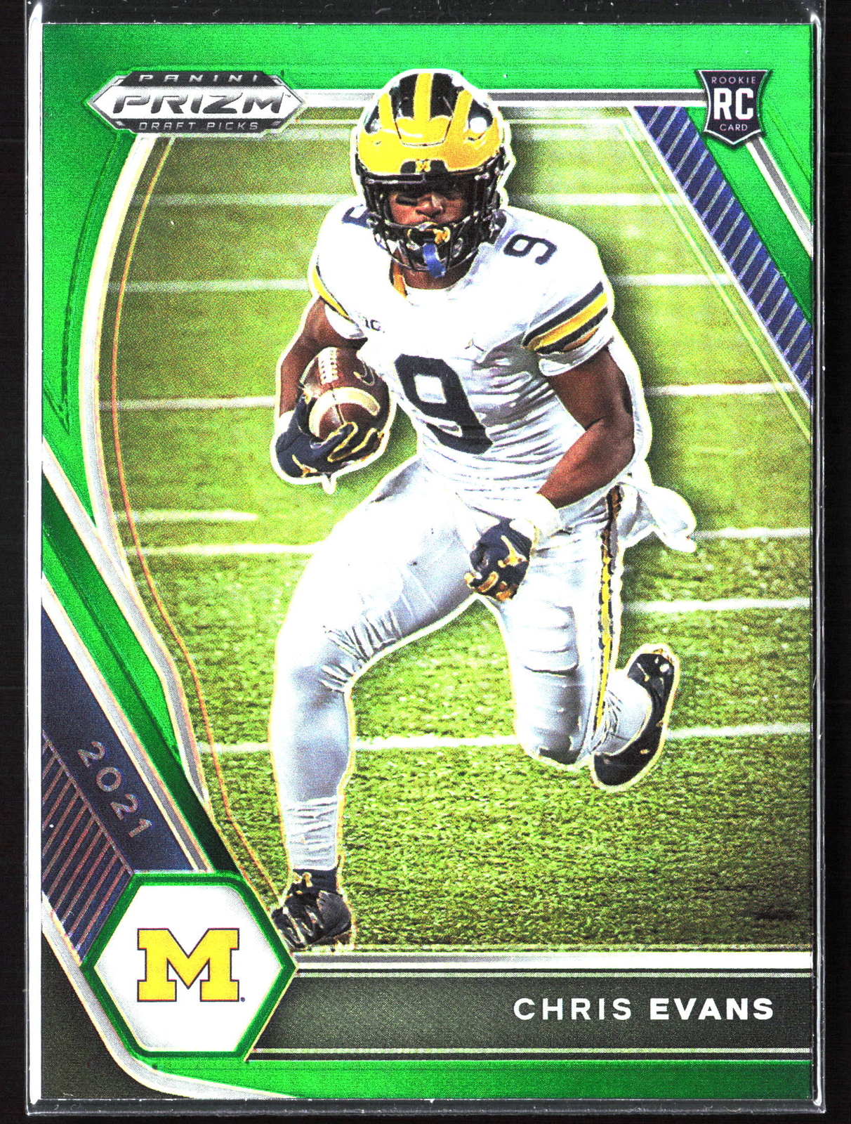 2021 Panini Prizm Draft Picks Collegiate #115 Chris Evans Green