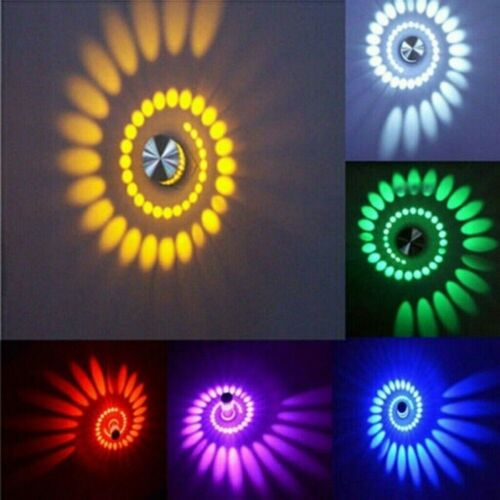 Effekt RGB 3W LED Wandleuchte Spiralen Beleuchtung Flurlampe Innenlampe DHL - Bild 1 von 16