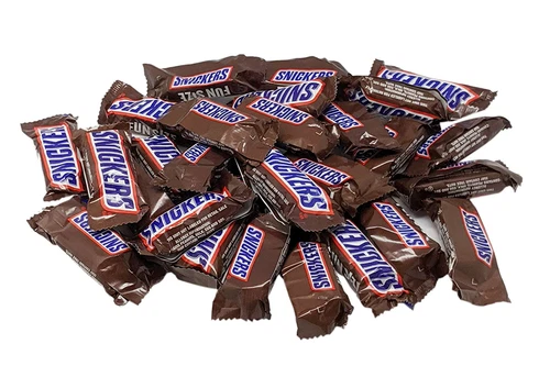 SNICKERS Milk Chocolate, Fun Size Candy BARS, Individually Wrapped IN POUNDS BAG