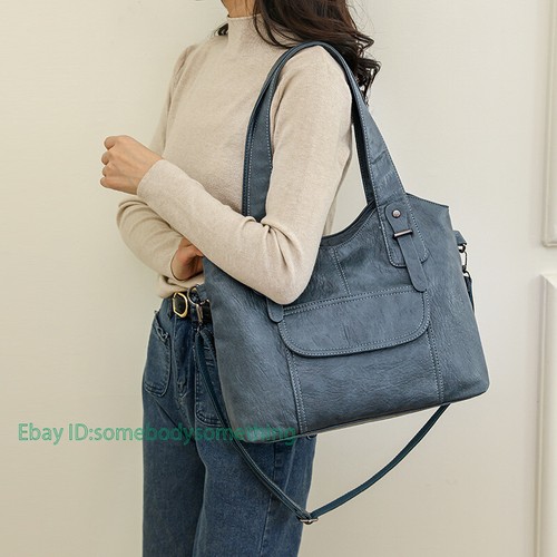 Tote Messenger Hobo Crossbody Purse PU Leather Shoulder Bag Women Handbag Wallet - Picture 14 of 31