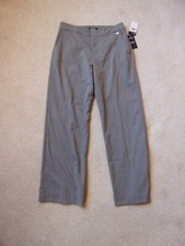 Women's Chaps Perfectly Polished Stretch Wide Leg Dress Pants Size 12 Grey