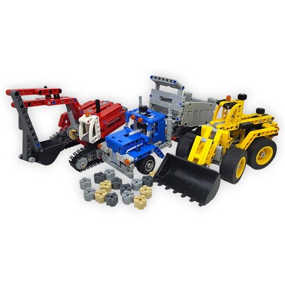 Lego Technic 42023 Baustellen Set Fahrzeuge Bagger Radlader Kipper Construction