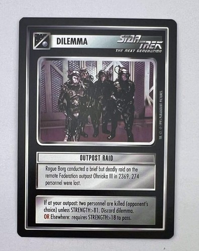 Star Trek The Next Generation CCG Alternate Universe 1995 PICK A CARD UNPLAYED - Picture 76 of 120