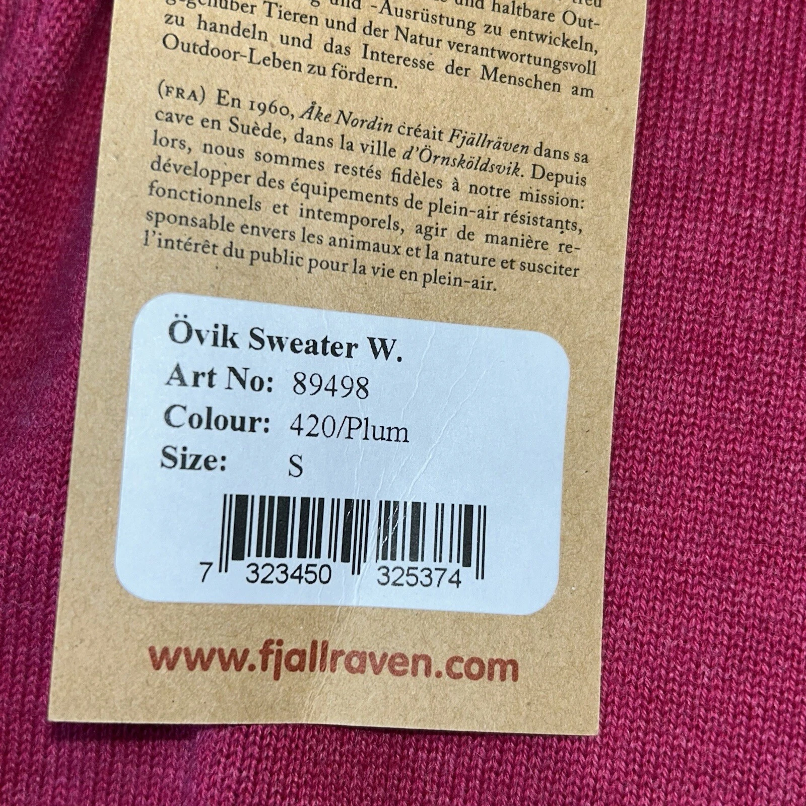 fjallraven ovik round neck sweater