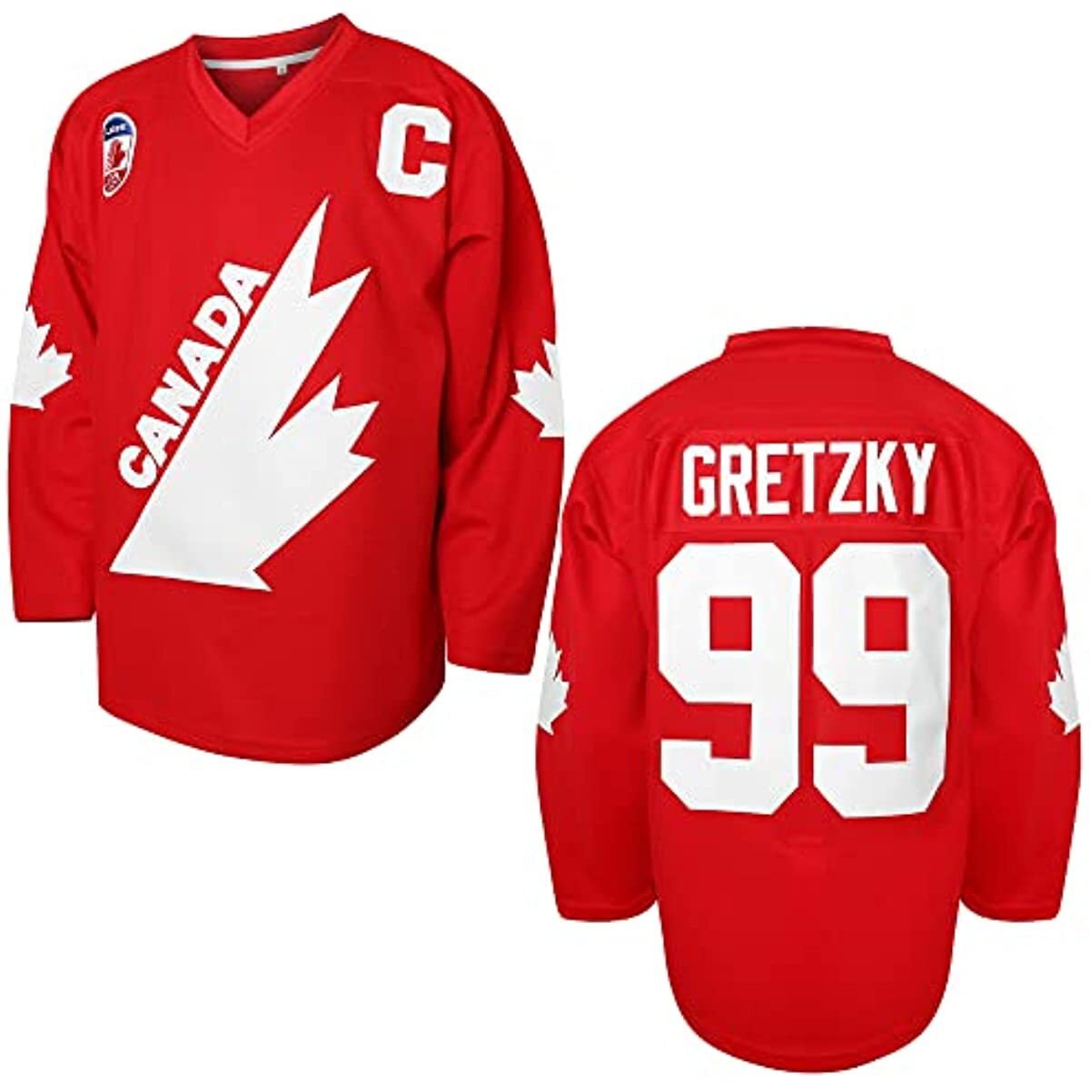 Gretzky Ice Hockey Jersey 99# Team Canada Red Ice Hockey Gretzky Ice Hockey Jersey 99# Team Canada Red Ice Hockey