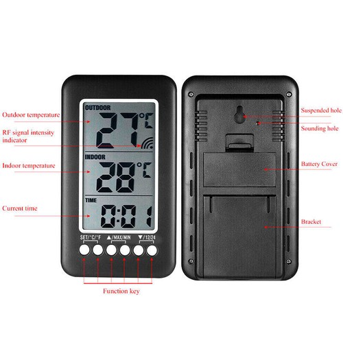 Pantalla a Color Reloj de Proyección Digital Estación Meteorológica Pronóstico del Tiempo Z0A9 - Imagen 9 de 13