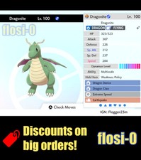 6IV Ultra Shiny Dragonite Pokemon Sword and Shield (Square Shiny)